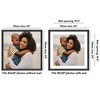 Americanflat 24x24 Picture Frame with Polished Plexiglass - Use as 20x20 Frame with Mat or 24x24 Frame Without Mat - Hudson Collection - Black - 2 of 4