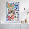 Courtside Market Beautiful Girl Butterfly Trio Gallery-Wrapped Canvas - 2 of 3