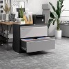 AOBABO 2 Drawer Wide Lateral File Cabinet with Lock, Suitable for Home Office School Hanging Files Letter/Legal/F4/A4 Size,Required-Assembly - 2 of 4