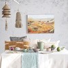 Storied Home 31.5 Inches Wood and Hand-Woven Seagrass and Rattan Wall Hanging, Natural - 3 of 3