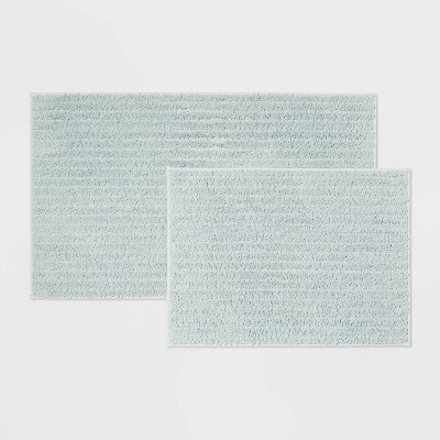 Photo 1 of 2pk Quick Dry Bath Rug Set Aqua - Threshold&#8482;