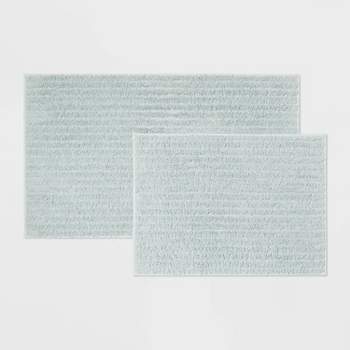 MODERN THREADS 2-Pack Chenille Noodle 21x34 inch bath mat with non-slip  Gray 5NODLMTE-GRY-ST - The Home Depot