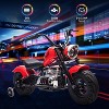 Kids Electric Off-Road Dirt Bike, 36V Motorcycle With Top Speed of 16.5 Mph, Led Lights, Music Player, for Teens, Red - 2 of 4