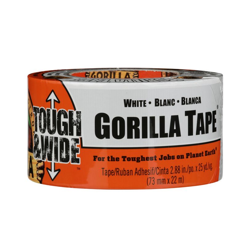 Gorilla Tough & Wide 2.88 in. W X 25 yd L White Repair Tape, 1 of 2