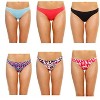 Just Intimates Laser Cut Thongs Panties for Women  Underwear (Pack of 6) - 2 of 4