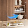 Orieon Expandable Under Cabinet Shelf, Hanging Under-Shelf Storage Basket, Heavy Duty Carbon Steel Organizer for Kitchen & Pantry. - 4 of 4
