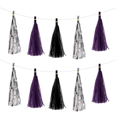 Unique Bargains Garland DIY Decoration Tassel Garland Banner 30 Pcs