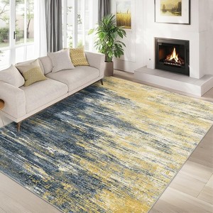 Artistic Runner Rug, Washable Non Slip Low Pile Soft Floor Carpet for Kitchen, Entryway, Bedroom, Hallway & Bathroom - 1 of 4