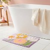 17"x24" Easter Floral Bath Rug Purple - Threshold™ - 2 of 4