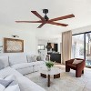 BestParts 60"  Ceiling Fan With Light, DC Motor, Remote Control, Reversible 6-Speed Fan for Medium Rooms, Quiet Energy Efficient Indoor Fan Black - 2 of 4