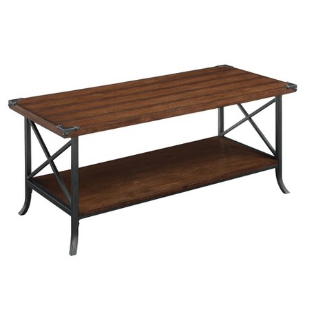 Brookline Coffee Table Dark Walnut Slate Gray Breighton Home Target