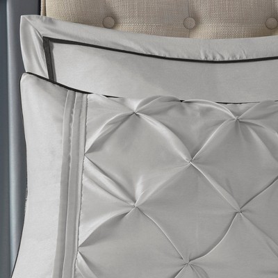 Gray King Microfiber 24-Piece Bed in a Bag Set