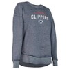 NBA Los Angeles Clippers Women's Burnout Crew Neck Fleece Sweatshirt - 3 of 4