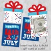 Big Dot of Happiness Firecracker 4th of July -  Party Money and Gift Card Sleeves - Nifty Gifty Card Holders - Set of 8 - 3 of 4