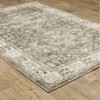 Salina Traditional Persian Style Inspired Area Rug Charcoal/Ivory - Captiv8e Designs - 4 of 4