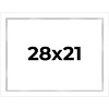 PosterPalooza | Modern Shadow Box 1" Depth White Picture Frame - UV Acrylic, Backing Board, Hanging Hardware - 2 of 4