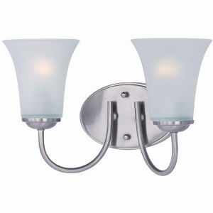 Maxim Lighting Logan 2 - Light Vanity in  Satin Nickel - 1 of 1