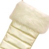 20" White HGTV Home Collection Puffy Coat Stocking - National Tree Company - 3 of 4