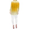 LA LEELA Women's Summer Casual Blouses Shirt Blouse Short Sleeve Button Up Dress Tops Tee Shirts Hawaiian Dresses for Women XL Sunflower, Gradient - 2 of 4