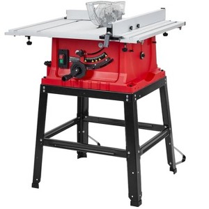 10 Inch Table Saw - Tablesaw with Table Saw Stand & Protective Cover, 36x25 Inch Surface ForTable Saw, Adjustable Depth for Woodwor - 1 of 4