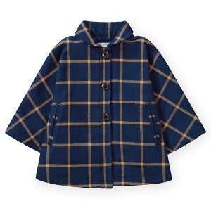Hope & Henry Girls' Woven Cape with Button Front, Kids - 1 of 3