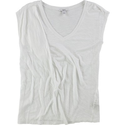 bar III Womens SS Twist Slub Basic T-Shirt