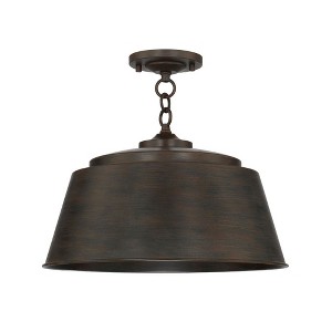 Capital Lighting Tybee 1 - Light Semi-Flush Mount in  Nordic Grey - 1 of 4