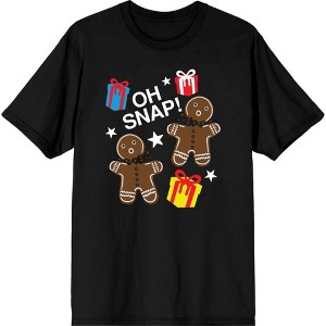 Christmas Oh Snap Adult Crew Neck Short Sleeve Tee - 1 of 2
