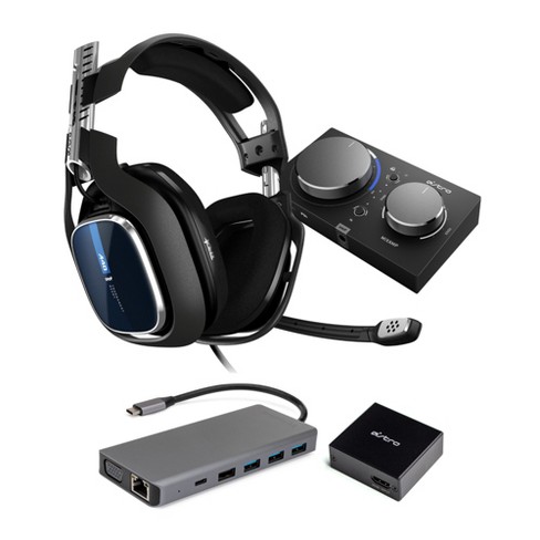 Astro Gaming A40 TR Headset and MixAmp Pro TR with Adapter and USB-C Hub  Bundle