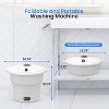 SereneLife Portable Mini Washing Machine 6.6 lbs with Handle & Semi-Automatic Cleaning (PUCWM44.5) - White - 2 of 4