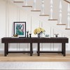 CAVINAS 52 inch Modern Console Table with Storage Drawers, Mid Century Farmhouse Fluted Console Table with Solid Wood Legs - 2 of 4