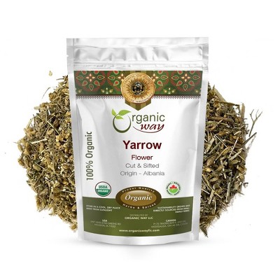 Organic Yarrow Flower Cut & Sifted 4 Oz