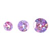 John Bead Assorted Loose Sequins Hologram with Hole 6/8/10mm Combo Pack for DIY Crafts Making Sewing Embroidery Purple 700 Pieces - 2 of 4