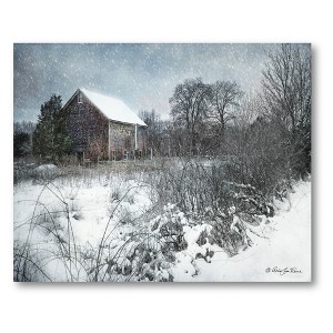 Courtside Market Winter Snow 16x20 Gallery-Wrapped Canvas - 1 of 4