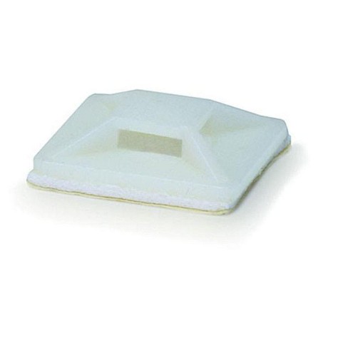 Monoprice Cable Tie Mounts - 20x20mm - White | 100 Pcs/Pack - image 1 of 3