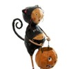 Lori Mitchell 5.25 In Fraidy Cat Pumpkin Treat Figurines - 3 of 3