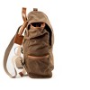 THE DUST COMPANY Leather Backpack In Waxed Cotton Made in USA Brown - 3 of 4