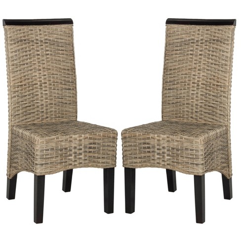 Set Of 2 Ilya Wicker Dining Chair - Safavieh : Target