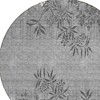 Gray Charcoal And Ivory Floral Washable Indoor Outdoor Area Rug - 4 of 4