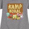 Girls' - SpongeBob SquarePants - Kamp Koral Kamp Koral Group Graphic Short Sleeve Fleece Dress - 2 of 4