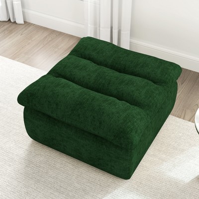 DOMETOUR Lazy Floor Sofa,Modern armless and backless sofa chair,Comfy Accent Bean Bag Couch,suitable for living room bedroom office-Green
