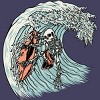 Women's Design By Humans Death Surfer By quilimo Racerback Tank Top - 2 of 3
