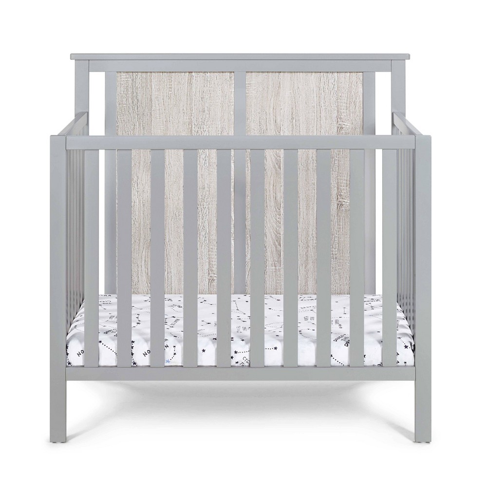 Photos - Kids Furniture Suite Bebe Connelly 3-in-1 Convertible Mini Crib with Mattress Pad - Gray/