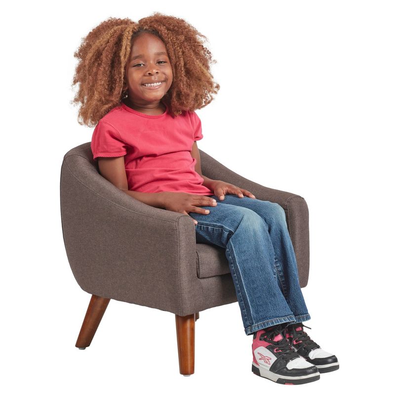 ECR4Kids Willa Arm Chair, Kids Furniture, Raisin, 4 of 11