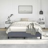 Bed Frame Dark Grey Velvet, Plywood, Engineered wood Full Storage - 3 of 4