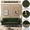 DOMETOUR 70.1 Inch Futon Sofa Bed for Living Room Bedroom, Convertible Sofa Bed Sleeper Loveseat with Armrests and 2 Pillows - 3 of 4