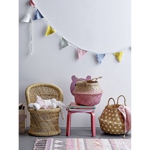 Storied Home Bamboo and Rope Chair Off-White - 1 of 4