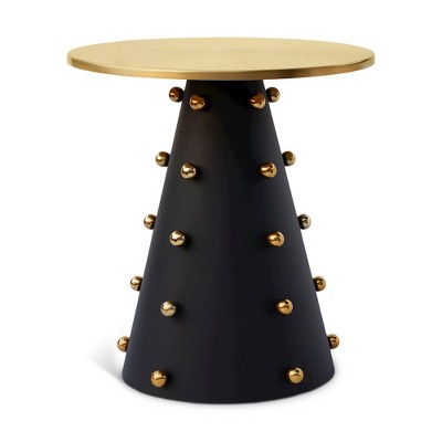Meridian Furniture,Raven Black / Gold End Table