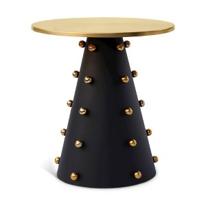 Meridian Furniture,Raven Black / Gold End Table - 1 of 4