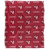 Eastern Washington University Logo Pattern Silky 50x60 Blanket, 1 Sided - 2 of 4